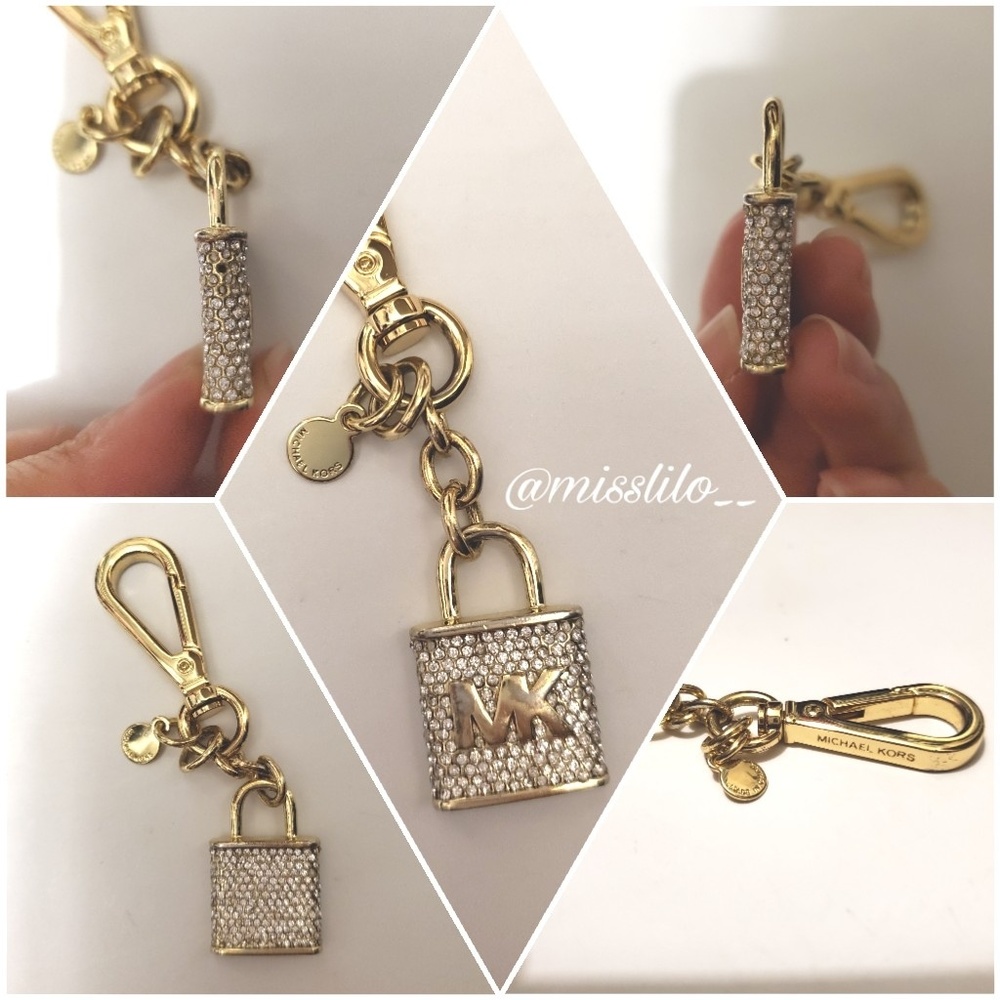 Michael Kors Lock Gold Key Chain
